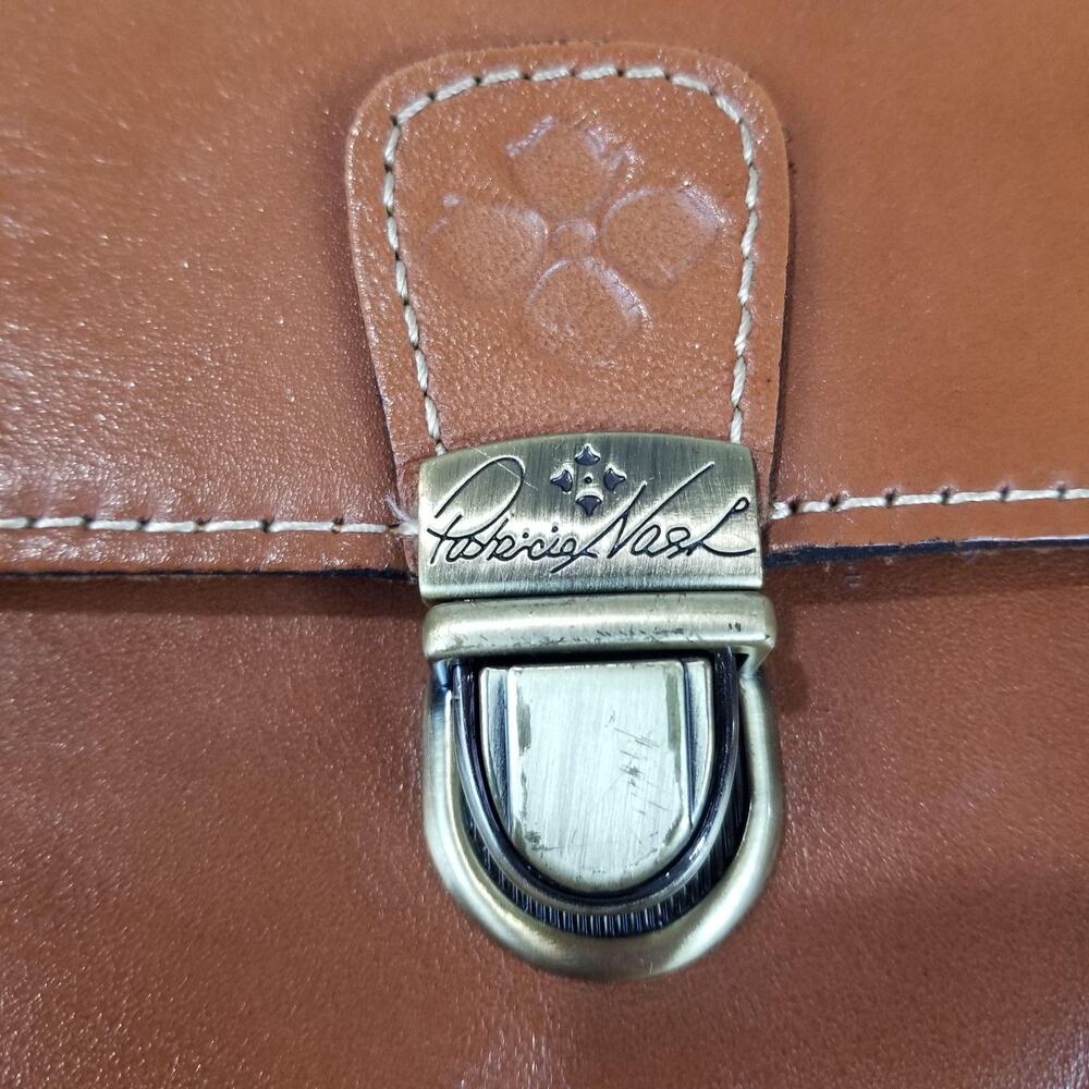 Patricia Nash Crossbody Bag Womens Small Brown Leather Organizer Wallet Pocket - Picture 3 of 16